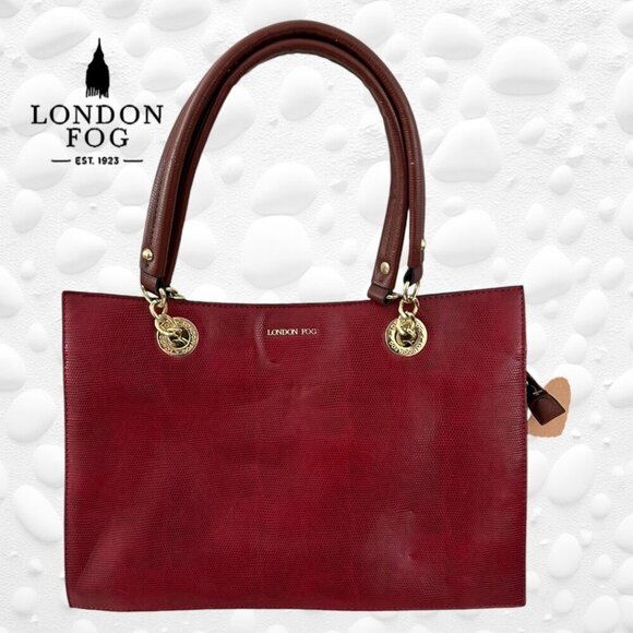 London Fog Chain Link Tote Bag - Like New - Hard To Find Colour! - Picture 1 of 10